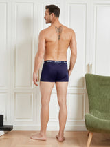 [Bleu Foncé] SilkSilky-FR Pure Soie Mens Underwear 002,