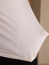 [Blanc] SilkSilky-FR Half Sleeve Femme T-Shirt 004