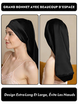 [Noir] SilkSilky-FR Bonnets de Nuit 003