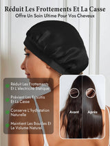 [Noir] SilkSilky-FR Bonnets de Nuit 004