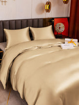 [Beige] SilkSilky-FR Parure de Lit Soie 003