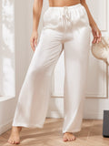 SilkSilky FR Pure Soie Womens Pants Blanc 004