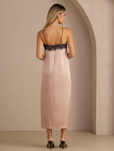 [Toscane] SilkSilky-FR Spaghetti Strap Square Neck Robes 002