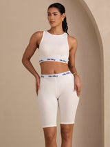 [Blanc] SilkSilky-FR Womens Shorts 003