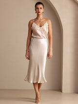 [Beige] SilkSilky-FR Jupes 005