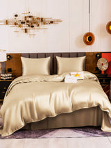 [Beige] SilkSilky-FR Parure de Lit Soie 002