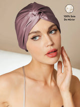 [Mauve Pâle] SilkSilky-FR Bonnets de Nuit 001