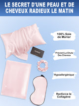 [Rose] SilkSilky-FR 19Momme Pure Soie Pillowcase Set 002