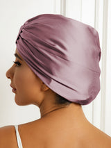 [Mauve Pâle] SilkSilky-FR Bonnets de Nuit 004