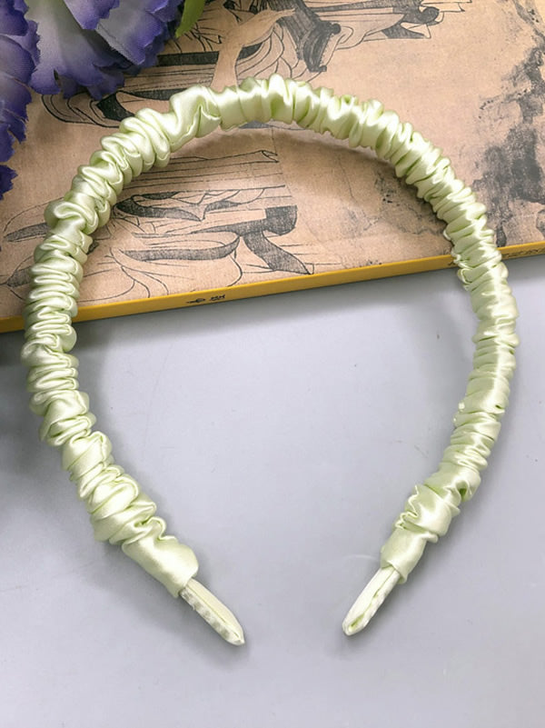 [Vert Clair] SilkSilky-FR 19Momme Pure Soie Scrunchie 003