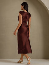 [Café] SilkSilky-FR Cap Sleeve Robes 002
