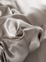 [Gris] SilkSilky-FR Parure de Lit Soie 005