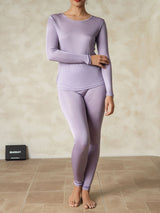 [Violette] SilkSilky-FR Long Sleeve Round Neck Sous Vêtements Longs Femme 001
