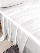 [Blanc] SilkSilky-FR 25Momme Parure de Lit Soie 006