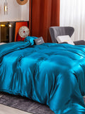 SilkSilky FR 19Momme Pure Soie Duvet Cover BleuRoyal 004