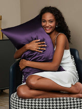 [Violet Foncé] SilkSilky-FR 30Momme Pure Soie Pillowcase 002