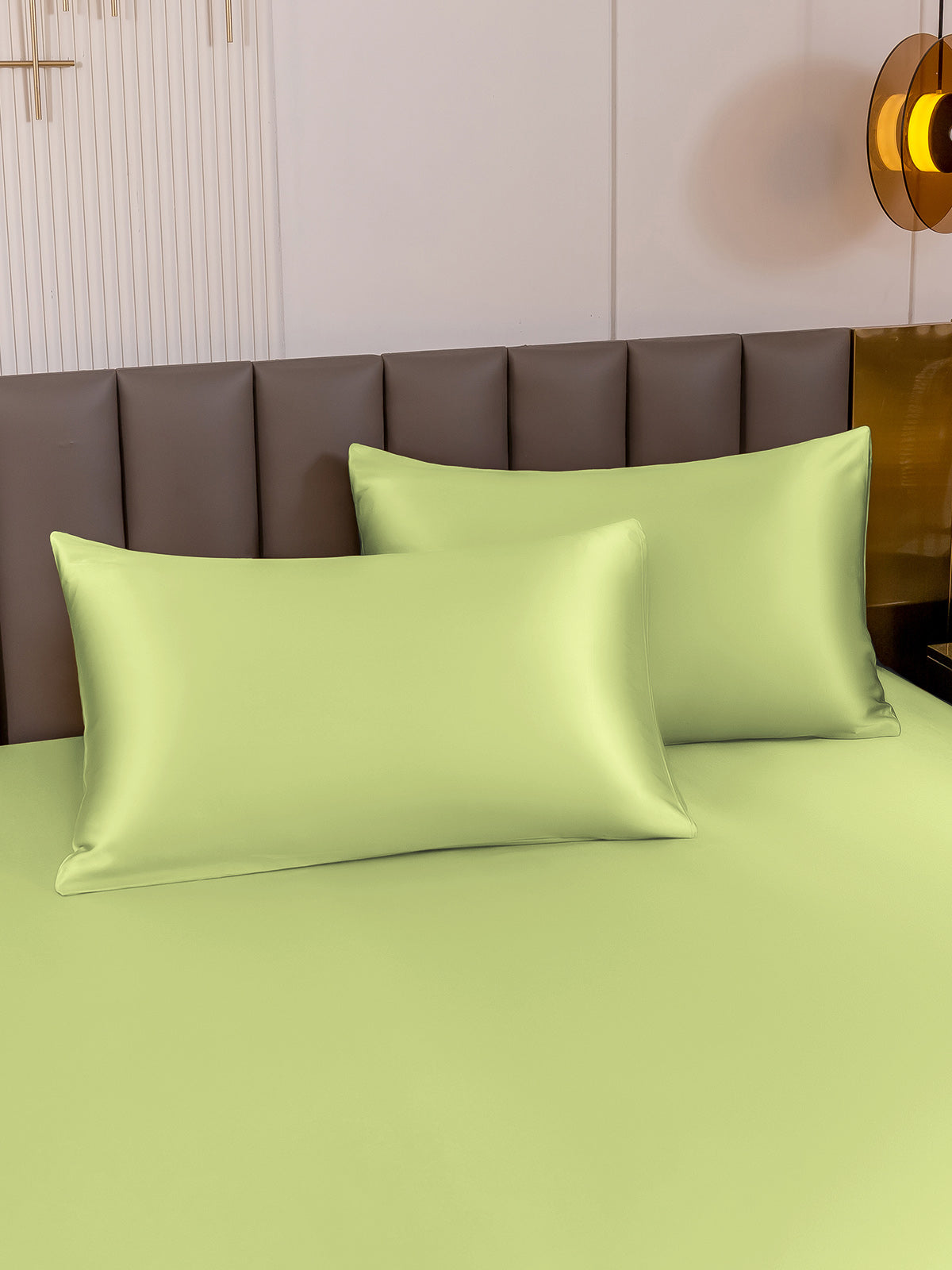 SilkSilky-FR 19Momme Pure Soie Pillowcase VertMenthe 001