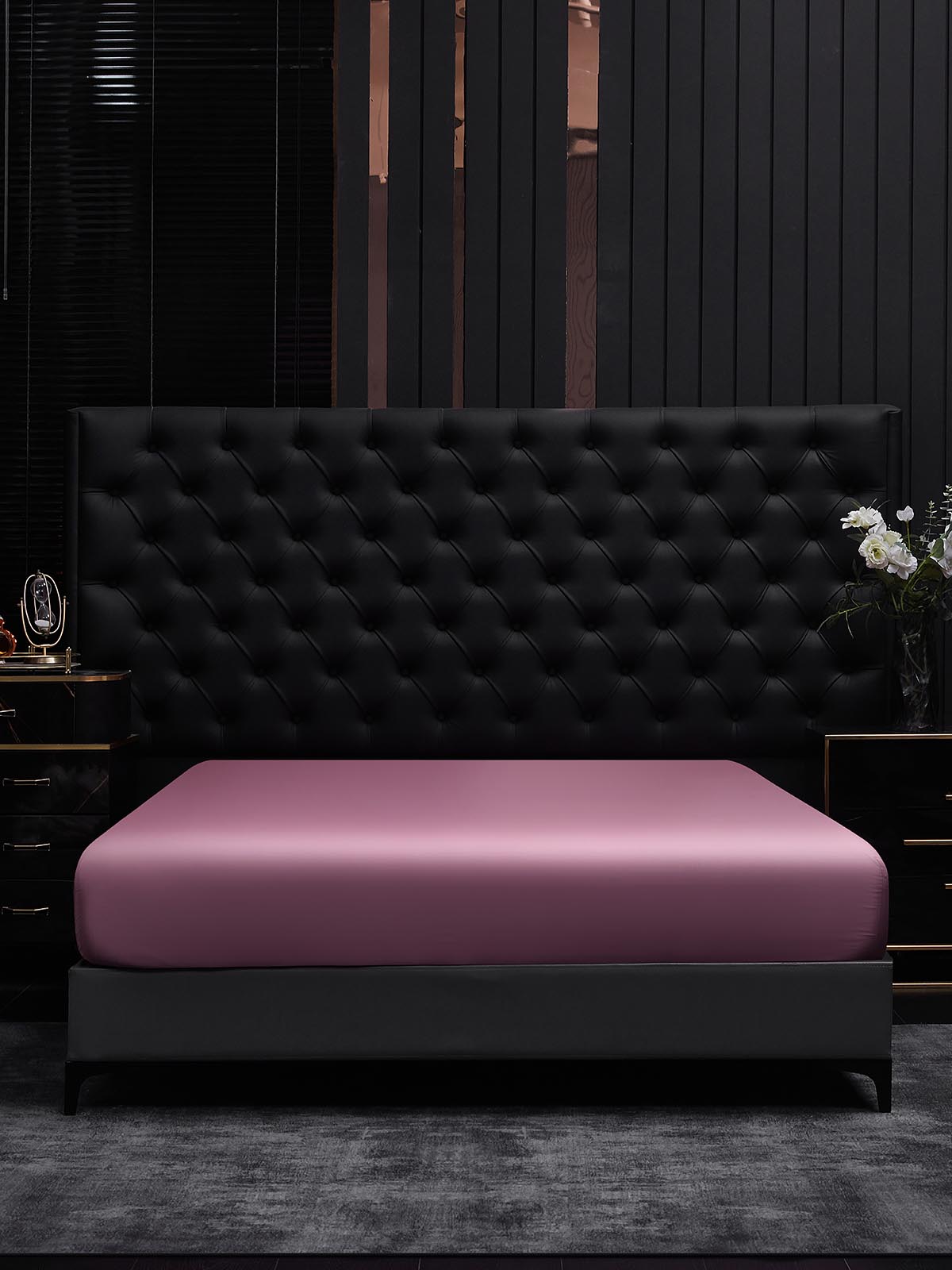 [Orchidée Mauve] SilkSilky-FR 22Momme Pure Soie Sheet 001