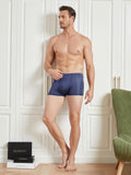 SilkSilky FR Soie Tricotée Mens Underwear BleuFoncé 006