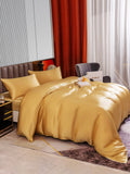 SilkSilky FR 22Momme Pure Soie Bedding Set Champagne 003