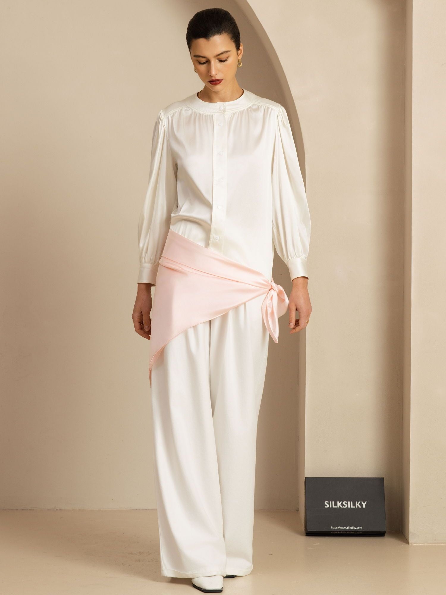 [RoseClair] SilkSilky-FR Soie Scarf 004