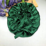 [Vert Foncé] SilkSilky-FR Bonnets de Nuit 004