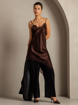 [Brun] SilkSilky-FR Soie Dress 009