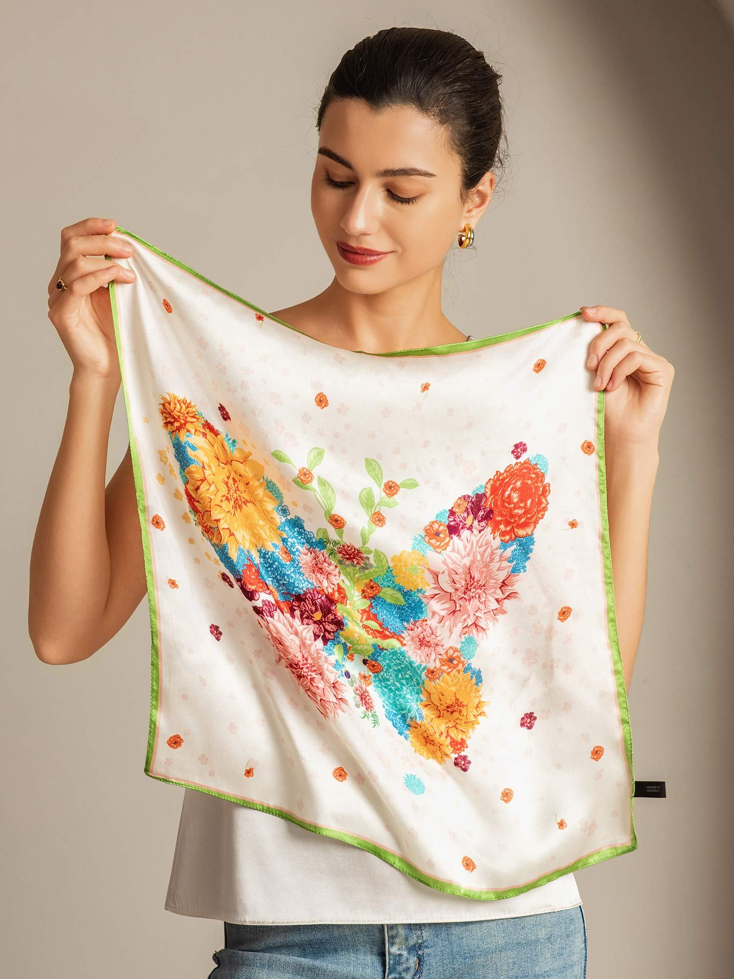 [P091] SilkSilky-FR Soie Scarf 003