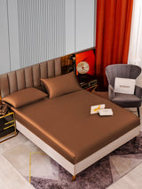 [Café] SilkSilky-FR 22Momme Pure Soie Bedding Set 002,