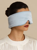 [BleuFoncé+BleuClair] SilkSilky-FR Masques pour les Yeux 001