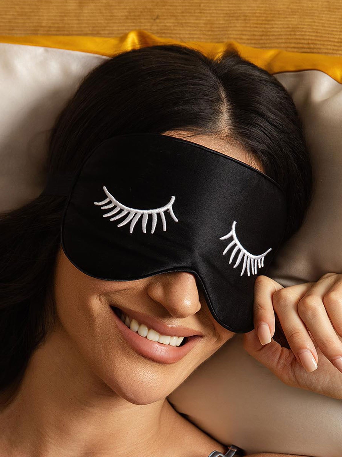 [CilsBlancs] SilkSilky-FR Soie Eye Mask 002
