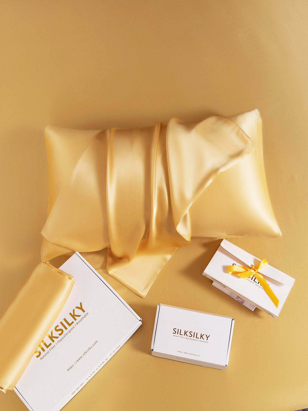 [Champagne] SilkSilky-FR 22Momme Pure Soie Pillowcase 004