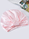 SilkSilky FR Pure Soie Sleep Cap Rose 002