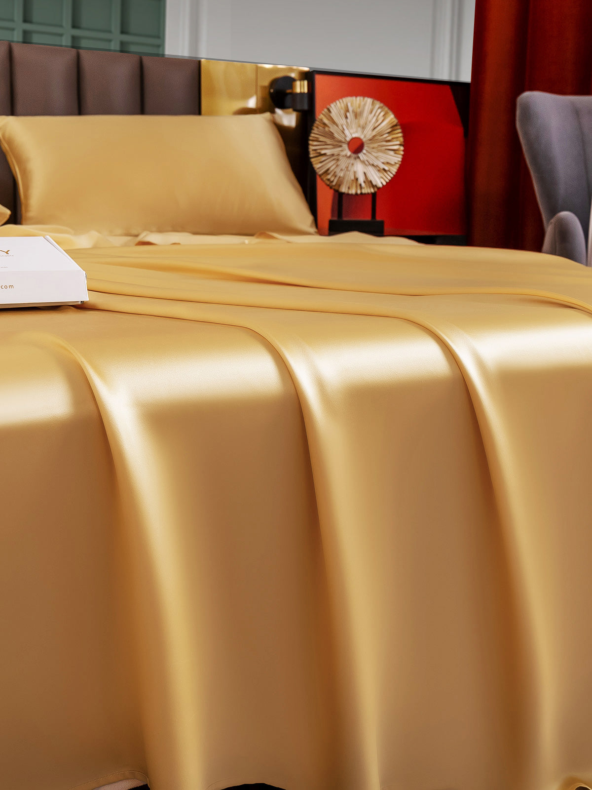[Champagne] SilkSilky-FR 25Momme Pure Soie Bedding Set 002