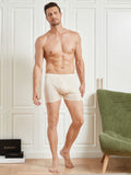 SilkSilky FR Soie Tricotée Mens Underwear Beige 004