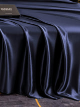 [Bleu Foncé] SilkSilky-FR 22Momme Draps 005