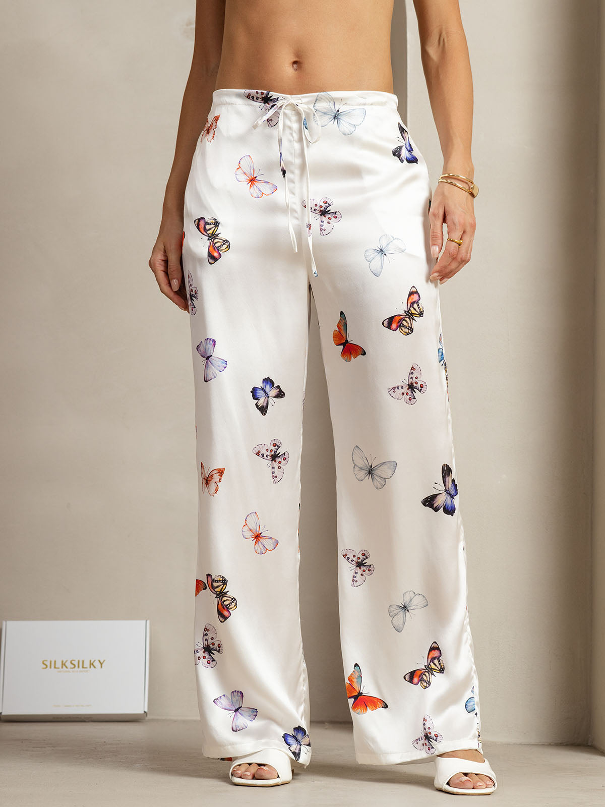 [Papillon Blanc] SilkSilky-FR 19Momme Soie Womens Pants 001