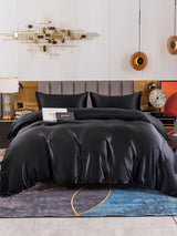 [Noir] SilkSilky-FR 19Momme Pure Soie Bedding Set 002