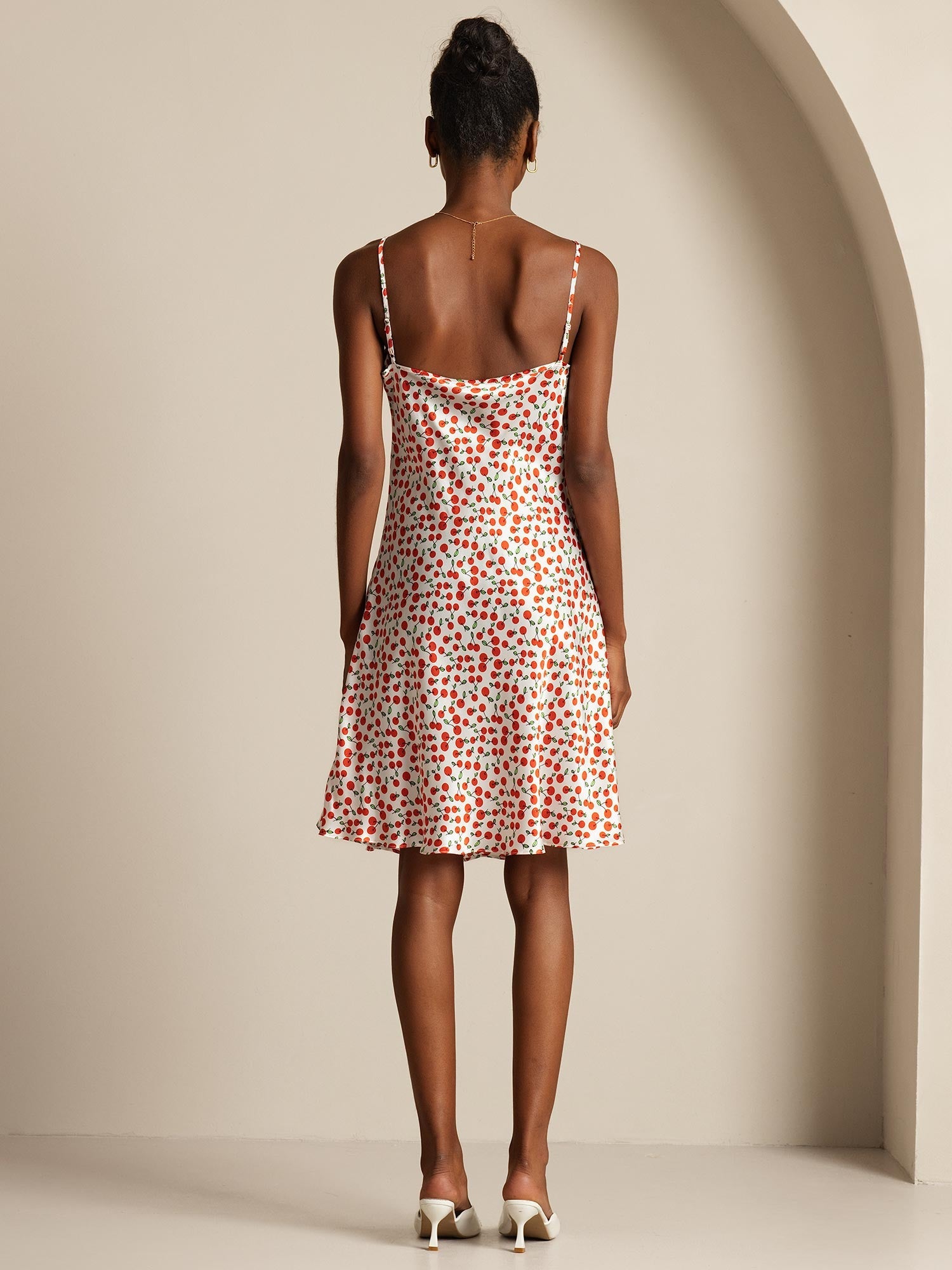 [Cerise] SilkSilky-FR Pure Soie Dress 002,