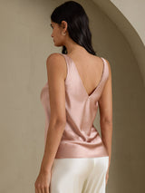 [Toscane] SilkSilky-FR Sleeveless V Neck Top À Fines Brides 002