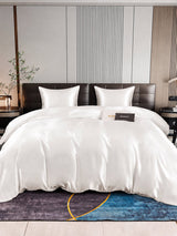 [Blanc] SilkSilky-FR Parure de Lit Soie 001