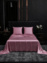[Mauve Pâle] SilkSilky-FR Parure de Lit Soie 002