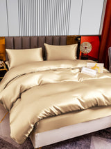 [Beige] SilkSilky-FR 22Momme Pure Soie Bedding Set 003,