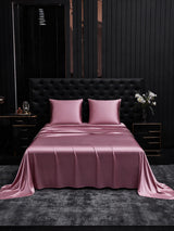 [Mauve Pâle] SilkSilky-FR Parure de Lit Soie 001