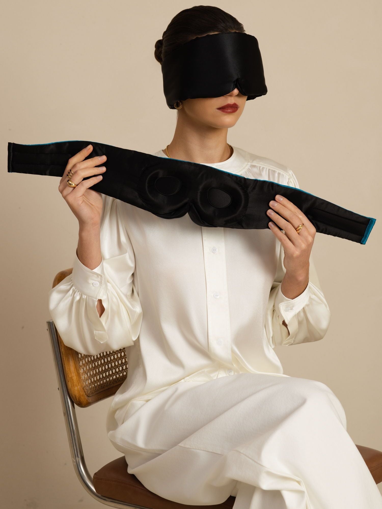 [Noir] SilkSilky-FR Masques pour les Yeux 002