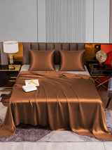 [Café] SilkSilky-FR Parure de Lit Soie 001
