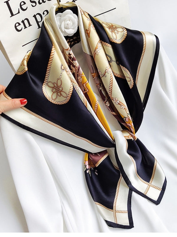 [P010] SilkSilky-FR Pure Soie Scarf 001,