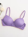 SilkSilky FR Soie Tricotée Bra Violette 005