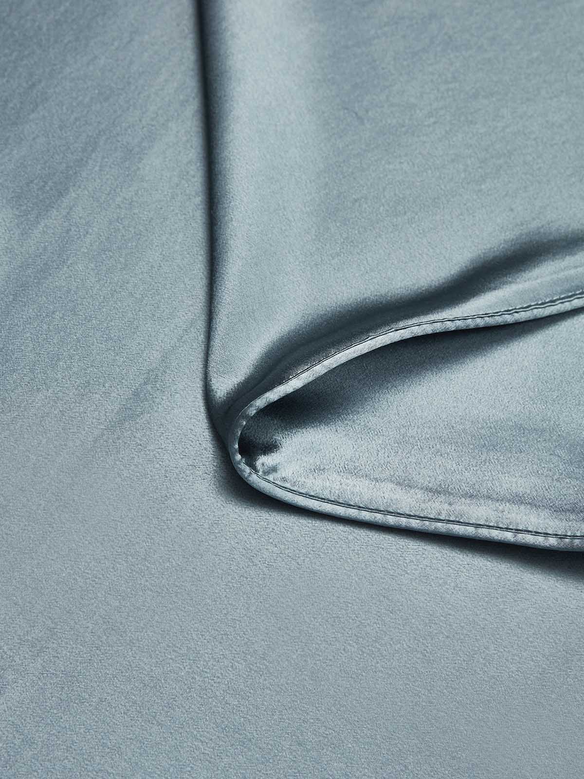 [Bleu Grisâtre] SilkSilky-FR 22Momme Pure Soie Duvet Cover 004