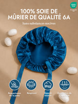 [Bleu Royal] SilkSilky-FR Bonnets de Nuit 002